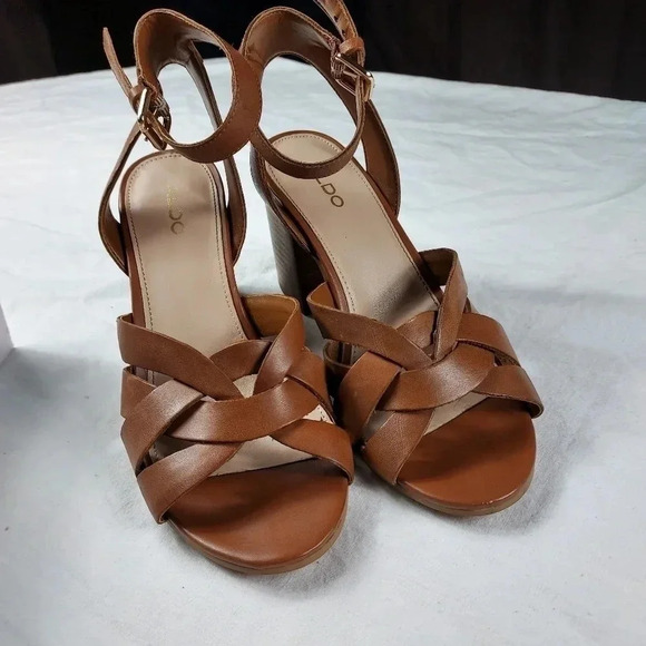 Aldo Gaclya Sandal Brown Size 7 - Picture 8 of 16